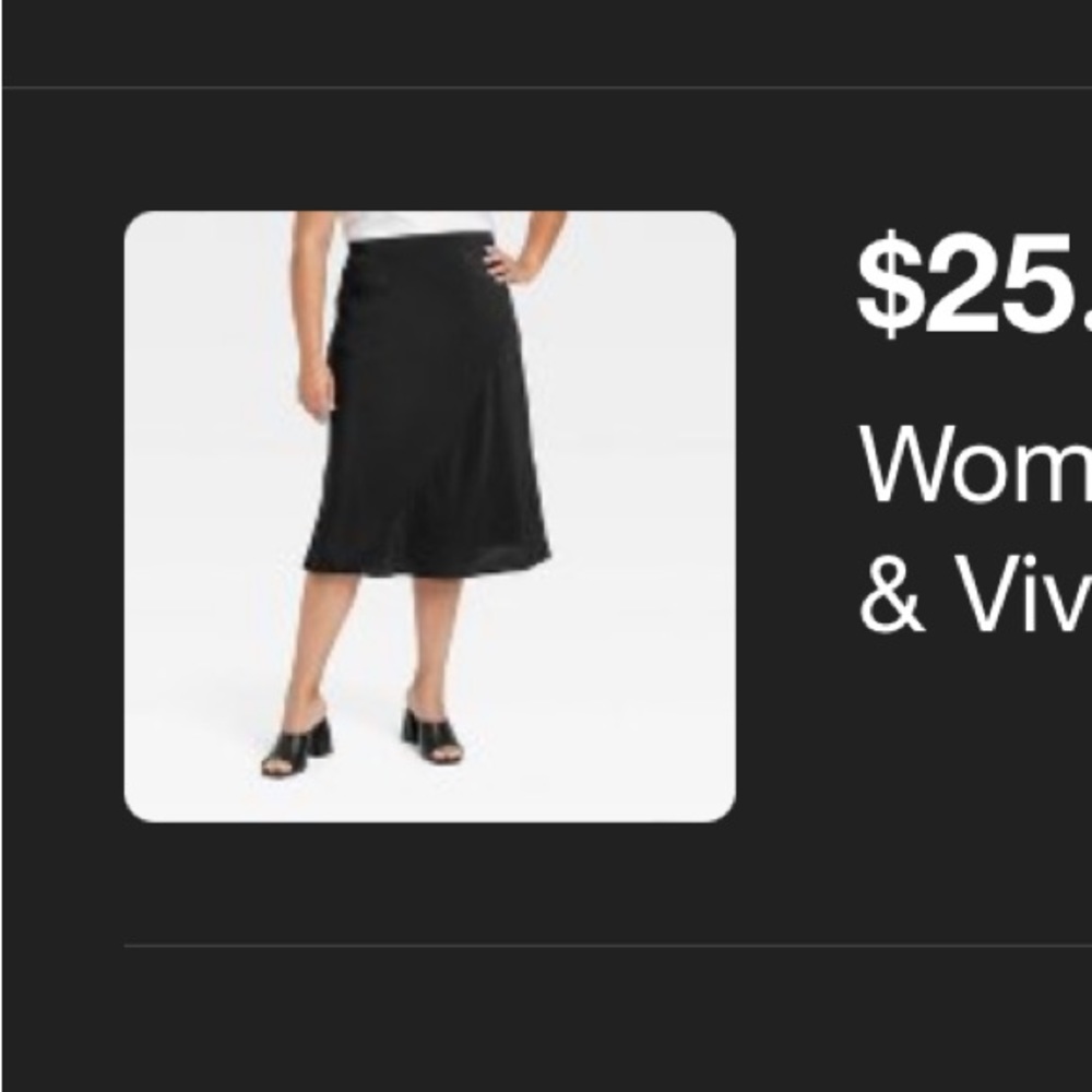 ava & viv silk midi skirt